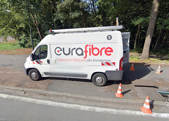 Opérateur télécom fibre optique France Eurafibre Google Earth